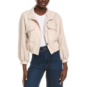Madison Miles Womens Cardigan Jacket, Tan